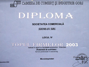 diploma topul national - loc 4